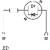 Module d'antiparasit. p/électrov. Forme BI LED 230VAC/DC 50W/VA - 3124216 | LBS-LED JAUNE 220 U