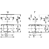 Cadre module mâle 2 emplacements - 10381000 | EPIC MCR 6 S Cadre module mâle 2 emplacements - 10381000 | EPIC MCR 6 S