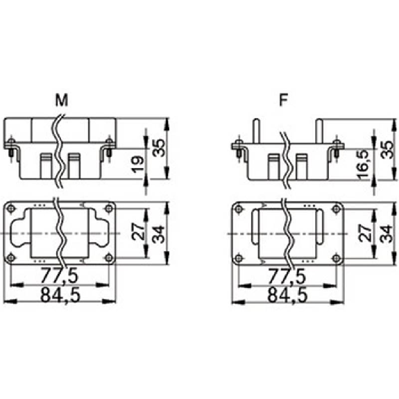 Cadre module femelle, 5 emplacements - 10381500 | EPIC MCR 16 B Cadre module femelle, 5 emplacements - 10381500 | EPIC MCR 16 B-Lire la description