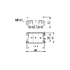 Cadre support de module B10 pour le côté capot (A, B, C, ..) 4-6mm² - HC-M-B10-MFH-H