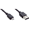 Micro-B Mâle Droit 4p/USB-A Mâle Droit 4p; Câble PVC Noir 5m (5V) - YMUSA4050VG4MUIA4 Micro-B Mâle Droit 4p/USB-A Mâle Droit 4p; Câble PVC Noir 5m (5V) - YMUSA4050VG4MUIA4