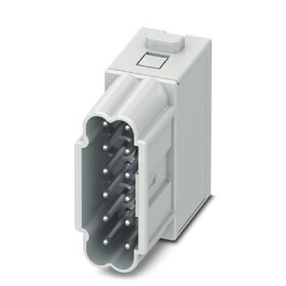 Module 12 contacts de puissance mâle, Push-in, 250 V, 10 A - HC-M-12-PT-M Module 12 contacts de puissance mâle, Push-in, 250 V, 10 A - HC-M-12-PT-M-Lire la description