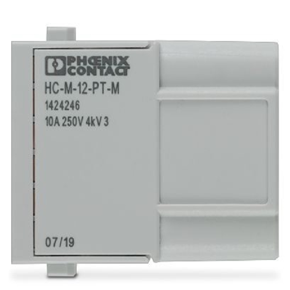 Module 12 contacts de puissance mâle, Push-in, 250 V, 10 A - HC-M-12-PT-M Module 12 contacts de puissance mâle, Push-in, 250 V, 10 A - HC-M-12-PT-M-Lire la description
