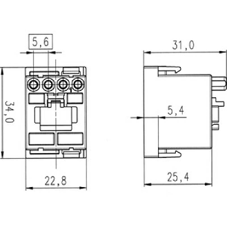 Module Ethernet RJ45 mâle contacts: 4 Power + 8 Data - 10344300 | EPIC MCS 8 RJ45-Lire la description