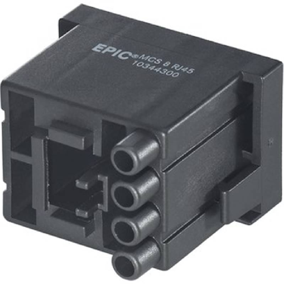 Module Ethernet RJ45 mâle contacts: 4 Power + 8 Data - 10344300 | EPIC MCS 8 RJ45-Lire la description