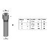 Pointeur LED 3W rouge, F=32mm, marquage croix (CR1) - 32.CR1.L3.R
