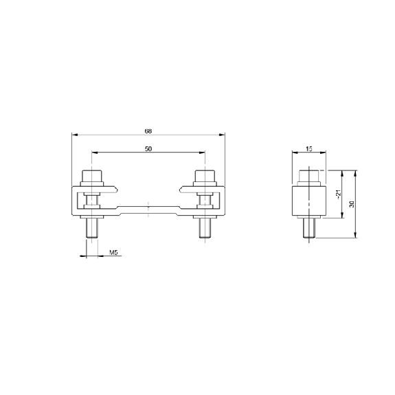Pince de montage BTL - BTL6-A-MF07-A-PF/M5 (BAM01N3) Pince de montage BTL - BTL6-A-MF07-A-PF/M5 (BAM01N3)-Lire la description