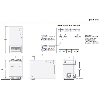 Contrôleur pour tapis de sécurité Alimentation 24VDC 2 sorties relais - MC3-Lire la description