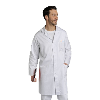 Blouse blanche chimie lycée laboratoire 100% coton blanc manches longues Blouse medicale femme/homme-Lire la description
