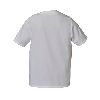 Tunique médicale Homme col V avec Parement de Couleur Blouse Manche Courte Professionnelle Blanche Fermeture par 4 Pressions cachées