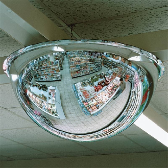 Miroir de surveillance Panorama 360. Verre acrylique. Ø 800 x 300 mm - 250.17.220-Lire la description