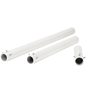 Tube porteur rond Ø48mm, lg 500mm, RAL 7035 - 40440-00500-1703511-Lire la description