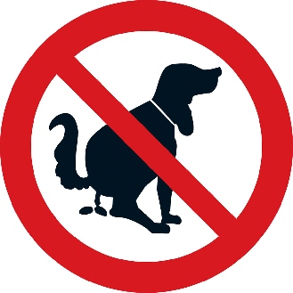 Verbotsschild Kein Hundeklo, praxisbewährt, Kunststoff, Ø 200mm-Beschreibung lesen