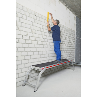 Arbeitsplattform aus Aluminium mit verschraubten Füßen-Beschreibung lesen