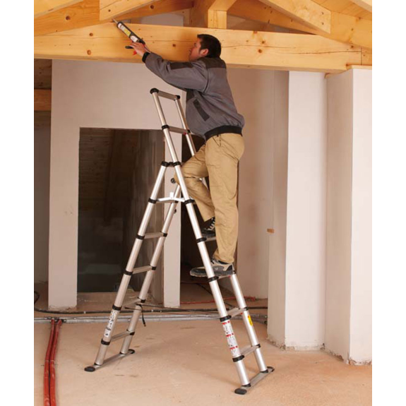 Teleskop Kombileiter 6+2 Stufen Teleskop Kombileiter 6+2 Stufen-Beschreibung lesen