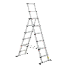 Teleskop Kombileiter 6+2 Stufen