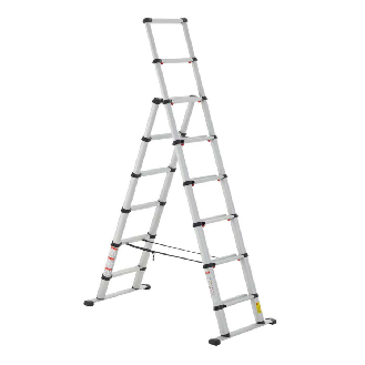 Teleskop Kombileiter 6+2 Stufen-Beschreibung lesen