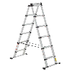 Teleskop Kombileiter 6+2 Stufen