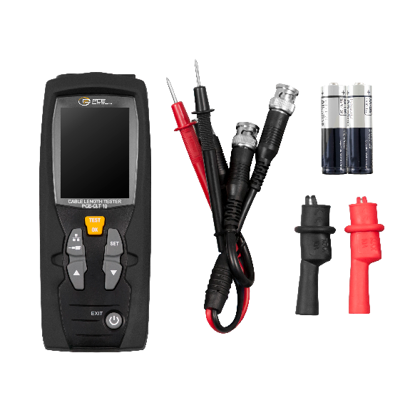 PCE Instruments Kabellängen-Tester PCE-CLT 10 |Messeinheiten: m, ft |Kabellänge: 5  3000 m |Auflösung: 0,1 m-Beschreibung lesen