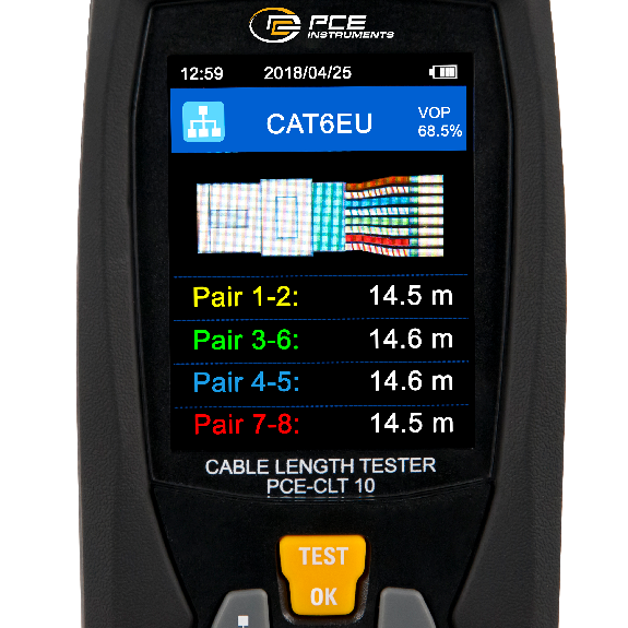 PCE Instruments Kabellängen-Tester PCE-CLT 10 |Messeinheiten: m, ft |Kabellänge: 5 3000 m |Auflösung: 0,1 m PCE Instruments Kabellängen-Tester PCE-CLT 10 |Messeinheiten: m, ft |Kabellänge: 5 3000 m |Auflösung: 0,1 m-Beschreibung lesen