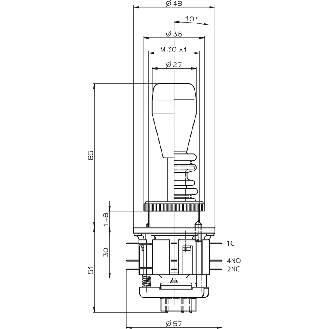 Manipulateur 4 positions, verrouillage, soufflet - WKT1234VW-Lire la description