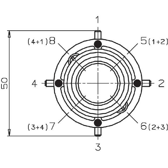 Manipulateur 4 directions d'actionnement - KET1234 Manipulateur 4 directions d'actionnement - KET1234-Lire la description
