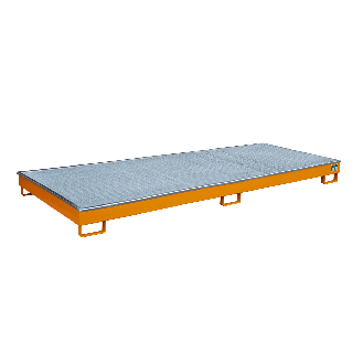 Regalwanne mit PE-Einsatz RW-GR 3300-1 PE, lackiert, Gelborange-Beschreibung lesen