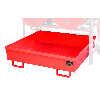 Auffangwanne FRA-2, 1380x580x850mm, 280l, Feuerrot