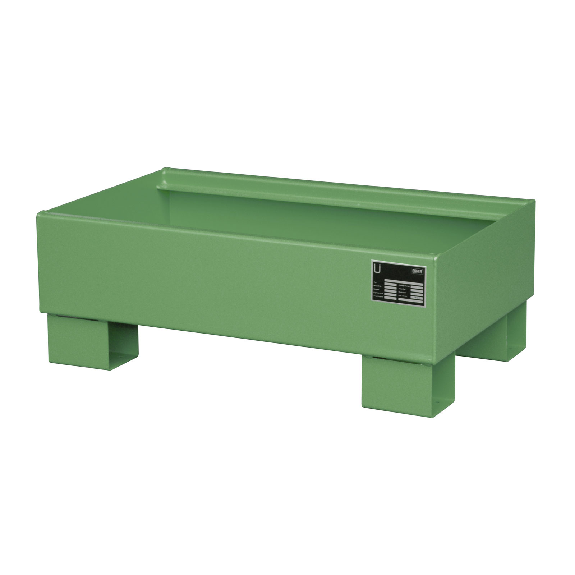 Bac de récupération Bauer AW 60-3, peint, vert réséda-Leggi tutto