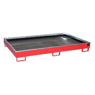 Regalwanne mit PE-Einsatz RW 2200-2 PE, lackiert, Feuerrot-Beschreibung lesen