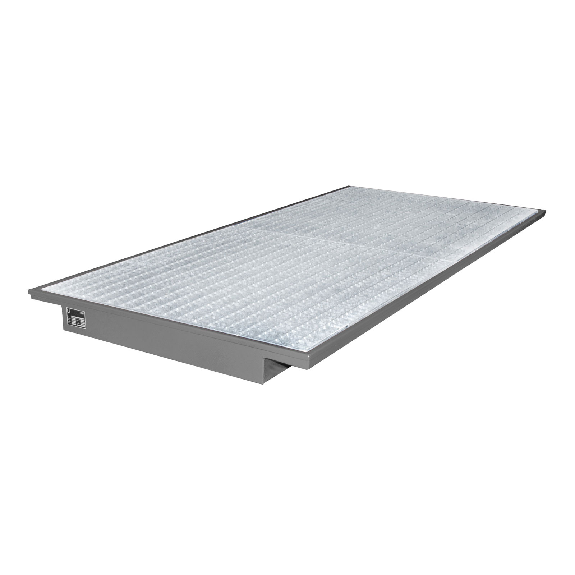 Bandeja de retención suspendida EHW 2700 pintada gris ratón-Leer más