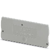 Flasque d'extrémité, 67,8 x 2,2 x 29 mm, gris - D-PTC 2,5-TWIN-MT