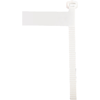Kabelbinder mit Kennzeichnungsfeld, weiß, Kunststoff, bis Ø 60mm, 9x220mm, 200/VE-Beschreibung lesen