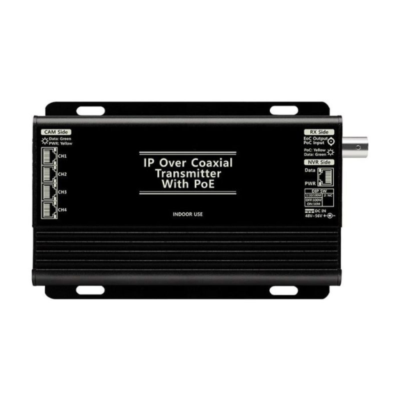 4-Kanal-IP Transmitter PoE über Koax SC-IPT1204P 4-Kanal-IP Transmitter PoE über Koax SC-IPT1204P-Beschreibung lesen