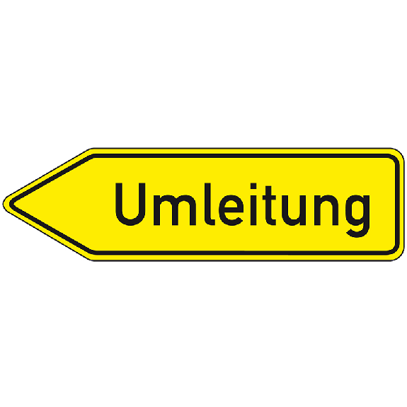 Verkehrszeichen Umleitungswegweiser linksweisend, Nr.454-10, Alu RA1, reflektierend, 1250x350mm, DIN 67520, nach StVO Verkehrszeichen Umleitungswegweiser linksweisend, Nr.454-10, Alu RA1, reflektierend, 1250x350mm, DIN 67520, nach StVO-Beschreibung lesen