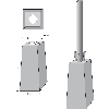 Betonformstein, für Pfosten Ø 60 und Ø 76mm, inkl. 4 Hartholzkeile, 430mm, 25kg