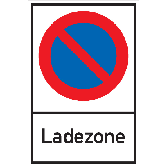 Parkverbotsschild Ladezone, Aluminium, 400x600mm Parkverbotsschild Ladezone, Aluminium, 400x600mm-Beschreibung lesen