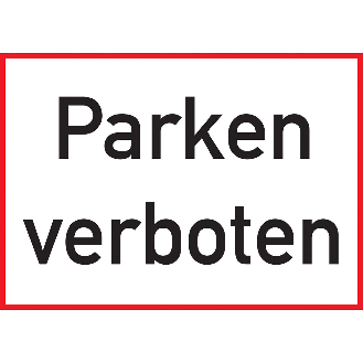 Parkplatzschild Parken verboten, Aluminium, 250x350 mm-Beschreibung lesen