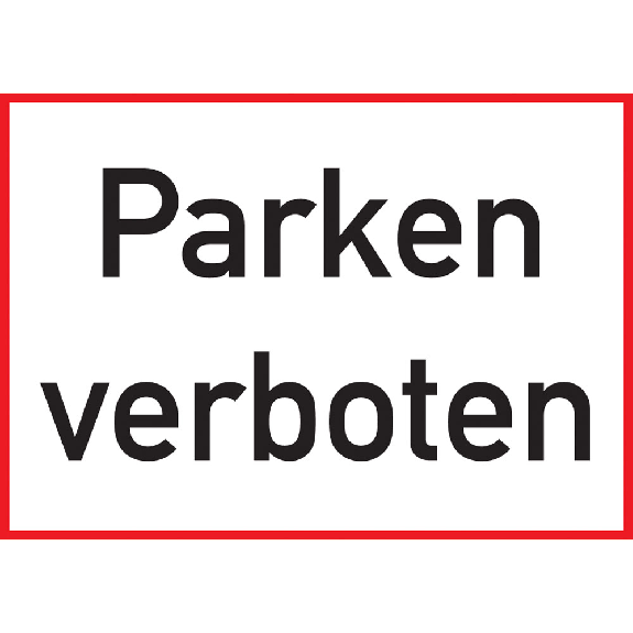Parkplatzschild Parken verboten, Aluminium, 250x350 mm Parkplatzschild Parken verboten, Aluminium, 250x350 mm-Beschreibung lesen