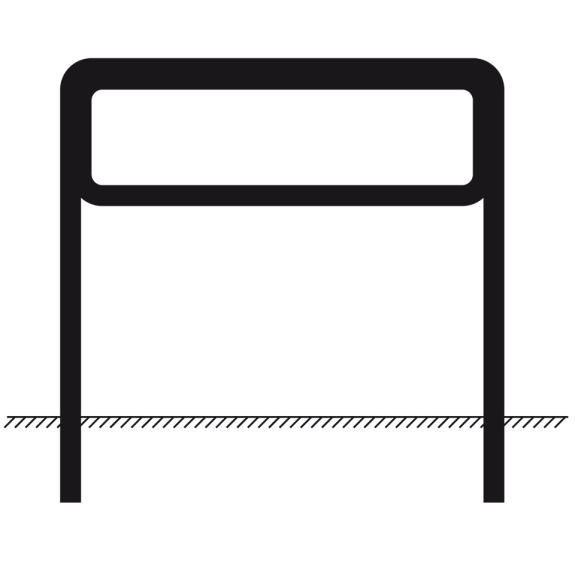 Rohrrahmen, feuerverzinkt, 1m Bodenfreiheit, für Schilder 1000x333mm Rohrrahmen, feuerverzinkt, 1m Bodenfreiheit, für Schilder 1000x333mm-Beschreibung lesen