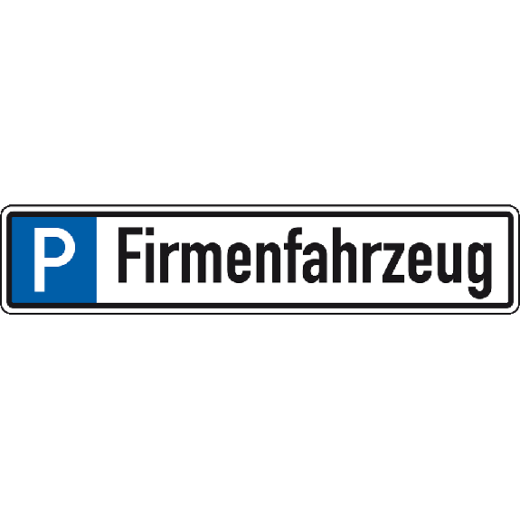 Parkplatzreservierungsschild Firmenfahrzeug, mit Befestigungsset 1, 520x110mm Parkplatzreservierungsschild Firmenfahrzeug, mit Befestigungsset 1, 520x110mm-Beschreibung lesen