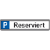 Parkplatzreservierungsschild Reserviert, ohne Befestigungsset, 520x110mm