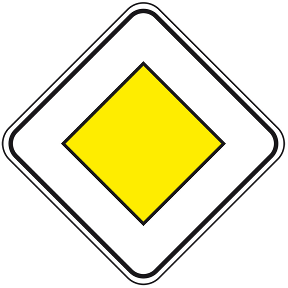 Verkehrszeichen Vorfahrtsstraße, Nr.306, Aluminium RA1, reflektierend, 600x600mm, DIN 67520, nach StVO Verkehrszeichen Vorfahrtsstraße, Nr.306, Aluminium RA1, reflektierend, 600x600mm, DIN 67520, nach StVO-Beschreibung lesen