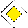 Verkehrszeichen Vorfahrtsstraße, Nr.306, Aluminium RA1, reflektierend, 600x600mm, DIN 67520, nach StVO Verkehrszeichen Vorfahrtsstraße, Nr.306, Aluminium RA1, reflektierend, 600x600mm, DIN 67520, nach StVO