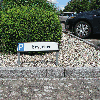 Parkplatzreservierungsschild Besucher, mit Befestigungsset 1, 520x110mm Parkplatzreservierungsschild Besucher, mit Befestigungsset 1, 520x110mm