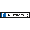 Parkplatzreservierungsschild Elektrofahrzeug, mit Befestigungsset 1, 520x110mm Parkplatzreservierungsschild Elektrofahrzeug, mit Befestigungsset 1, 520x110mm