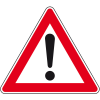 Verkehrszeichen Gefahrenstelle, Nr.101, Aluminium RA2, reflektierend, SL 900mm, DIN 67520, nach StVO Verkehrszeichen Gefahrenstelle, Nr.101, Aluminium RA2, reflektierend, SL 900mm, DIN 67520, nach StVO