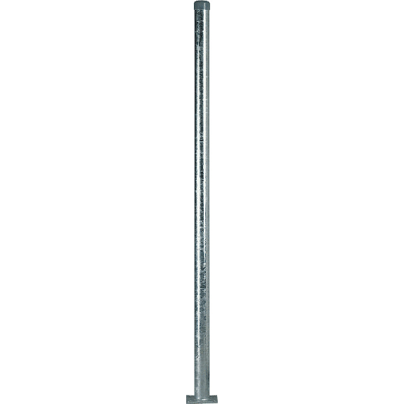Rohrpfosten mit Bodenplatte zum Aufschrauben, Stahl, Ø 60mm, Länge 1000mm, 2mm Rohrpfosten mit Bodenplatte zum Aufschrauben, Stahl, Ø 60mm, Länge 1000mm, 2mm-Beschreibung lesen