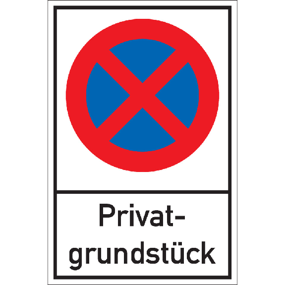 Schild Haltverbot, Privatgrundstück, Aluminium, 400x600mm Schild Haltverbot, Privatgrundstück, Aluminium, 400x600mm-Beschreibung lesen