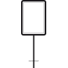 Rohrrahmen, für hochformatige Verkehrsschilder, Stahl, feuerverzinkt, 600x900mm Rohrrahmen, für hochformatige Verkehrsschilder, Stahl, feuerverzinkt, 600x900mm